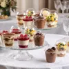 Dessertbecher 50er Set 270 ml - transparent aus PET mit Deckel und Kuppel Náhľad obrázku produktu