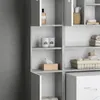 Vicco Badschrank Luis, 32 x 190 cm, Beton/Weiß Produktbild-Vorschau 5