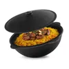 Ø49cm Uchag 2mm Stahl 22L Kazan Gusseisen WOK Kasan Utschak Produktbild-Vorschau 2