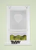 Bändchenrollo bestickt Corazon weiß 130 x 60 cm Produktbild-Vorschau 1