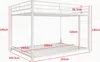 Łóżko piętrowe dla dzieci Fortuna Lai - białe - 140x200cm Podgląd zdjęcia produktu 4