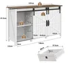 Merax Sideboard Kommode 137 cm mit 4 Schubladen und Produktbild-Vorschau 7
