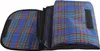 A folded picnic blanket with a plaid pattern. Produktbild-Vorschau