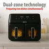 alpina Double Airfryer XXL - Friggitrice ad aria 2 camere Anteprima dell’immagine prodotto 4