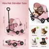 Transportador plegable para perros y gatos, con 4 ruedas, Vista previa de la imagen del producto 4