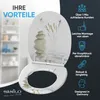 SANILO® WC-Sitz mit Absenkautomatik und Schnellverschluss Produktbild-Vorschau 3