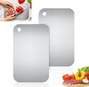 2 Stš¹ck Stainless Steel Cutting Board, 25x15 cm Titan Produktbild-Vorschau 1