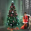 LZQ 120cm LED umelý vianočný stromček s vláknovou optikou, Náhľad obrázku produktu 12