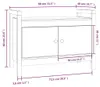 vidaXL Lavice do předsíně 80x40x60 cm Masivní borovicové Náhled obrázku produktu 8
