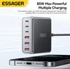 ESSAGER 85W GaN USB nabíjačka 6-portová (3xUSB-C/3xUSB-A) Náhľad obrázku produktu 2