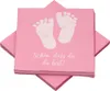 Servietten Babyfüße - Schön, dass du da bist - rosa (20 Produktbild-Vorschau 1