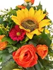 künstliche Grabblumen Aufleger mit Sonnenblumen Rosen Produktbild-Vorschau 3