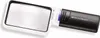 A product shot of a black and white magnifying glass with an LED light. Produktbild-Vorschau