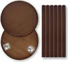A set of wooden table tops and legs for a plant stand or side table. Náhled obrázku produktu