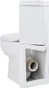vidaXL Toilette für Ecke Keramik Weiß Produktbild-Vorschau 4