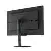 The back of a black computer monitor on a white background. Produktbild-Vorschau