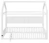 Hausbett 90x200 cm mit Sicherheitszaun und 7-Farben-LED, Produktbild-Vorschau 9