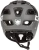 The back view of a grey and black bicycle helmet. Podgląd zdjęcia produktu