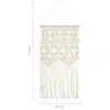 vidaXL Makrama wisząca 40x80 cm bawełna Podgląd zdjęcia produktu 6