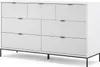 Sideboard  Vicco Eliza Weiß 42 x 81 cm mit 7 Schubladen, Produktbild-Vorschau 1