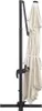 A closed umbrella with a black pole and base, on a white background. Produktbild-Vorschau