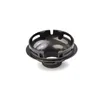 A black plastic part for a vacuum cleaner, likely a motor cover or connector, is shown against a white background. Produktbild-Vorschau