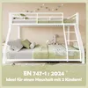 Letto a castello Flieks 90x200cm/140x200cm con protezione Anteprima dell’immagine prodotto 7