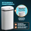 MONZANA® Mülleimer mit Sensor Küche 50L Edelstahl Automatik Produktbild-Vorschau 6