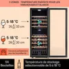 Armoire à vin Klarstein, 2 zones, mince, porte en verre, Voir les images du produit 3