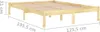 vidaXL Lit en bois massif 120x190 cm Voir les images du produit 8