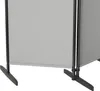 UISEBRT Paravent 3-flügelig Groß 240x180cm Hellgrau, Produktbild-Vorschau 10