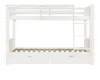 Cama nido de 90x200 cm para niños, color blanco, divisible Vista previa de la imagen del producto 20