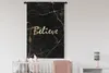 MuchoWow® Wandteppich Wandbehang Zitat - Hoffnung - Gold - Produktbild-Vorschau 2
