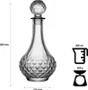 SuperButelki - Karafka tłoczona 800 ml na nalewki, wino, Podgląd zdjęcia produktu 8