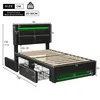 Flieks Polsterbett 90x190cm mit USB, Stauraumbett Produktbild-Vorschau 4