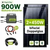 GreenSun Solar 900W Balkonkraftwerk Bifazial Module mit Produktbild-Vorschau 1