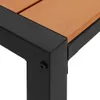 Gartenbank Braun 100 x 28 x 45 cm Stahl Produktbild-Vorschau 6