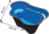 Colibri Calmus SII, Schwarz, Vorgeformter Teich, 220 l, Produktbild-Vorschau 7