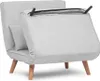 Hanah Home, Folde Single - Teddy Fabric - Grey, Produktbild-Vorschau 8