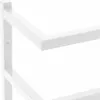 vidaXL Vešiak na uteráky biely 24x12x48 cm Oceľ Náhľad obrázku produktu 6