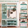 Kleiderständer Garderobenständer Schuhregal mit 9 Haken 2 Produktbild-Vorschau 2