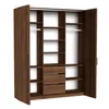 AX LIVING Armoire Omodeo, largeur 200 cm – Finition noyer Voir les images du produit 3
