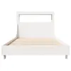 Massivholzbett ohne Matratze Weiß 75x190 cm Kiefernholz Produktbild-Vorschau 3