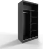 ML Furniture D3 Schiebetüren Kleiderschrank 100 cm mit Produktbild-Vorschau 5