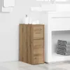 vidaXL Szafka łazienkowa wąska z kółkami Materiał Podgląd zdjęcia produktu 2