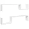 The Living Store Wandregale 2 Stk. Weiß 100x15x20 cm Produktbild-Vorschau 2