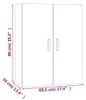 vidaXL Nástěnná skříňka Sonoma Dub 69,5x34x90 cm Náhled obrázku produktu 8