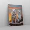 Bild auf Leinwand - Leinwandbild - Einteilig - Tiger weiß Produktbild-Vorschau 4