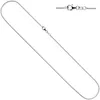 JOBO Halskette Kette 925 Sterling Silber rhodiniert 1,3 mm Produktbild-Vorschau 5