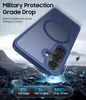 A blue phone case is shown in a dramatic, rocky environment with light effects. Anteprima dell’immagine prodotto